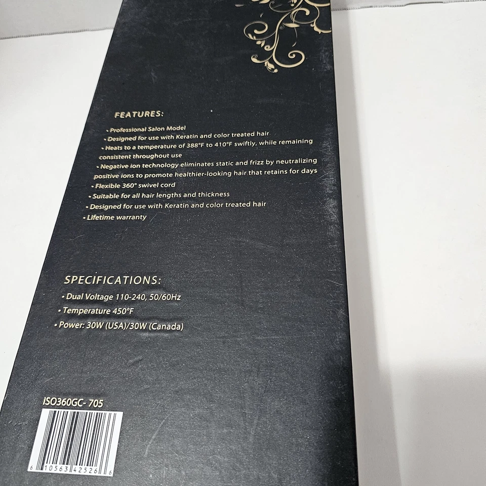 ISO Professional Limited Edition Gold Collection. 360* Spinnning Wand. Curling. - Image 4 of 4