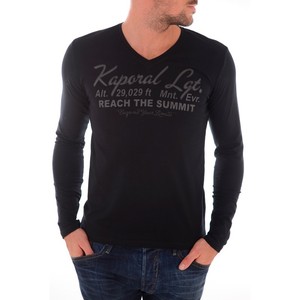 tee shirt manche longue homme noir