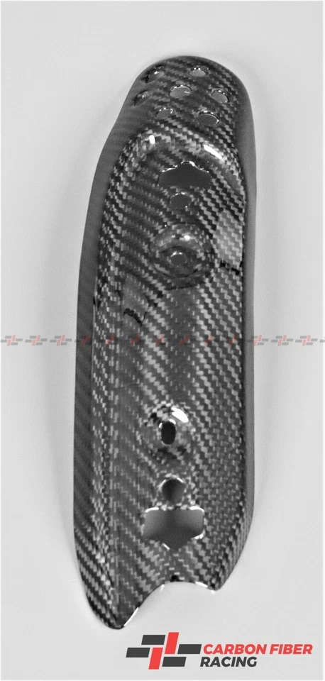 Cubierta de escape de fibra de carbono para Ducati Scrambler 1100, 1100 Special/Sport 2018-23 Foto 2 de 3