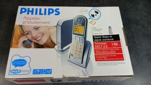 Philips Cordless VOIP Phone Model VOIP 3211 In Box - Afbeelding 1 van 2