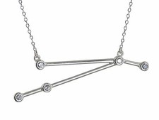 Aries Constellation Necklace - 925 Sterling Silver - Stars Horoscope Zodiac