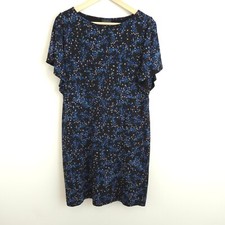 J. Jill Wearever Collection Women's Floral Print Dress Stretch Knit Size M
