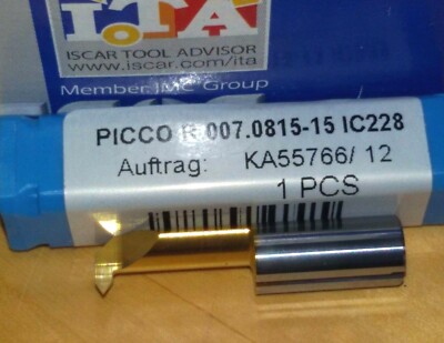 Iscar Minibohrstange Gewindebohrstange PICCO R 007.0815-15 IC228 groove turn 60°