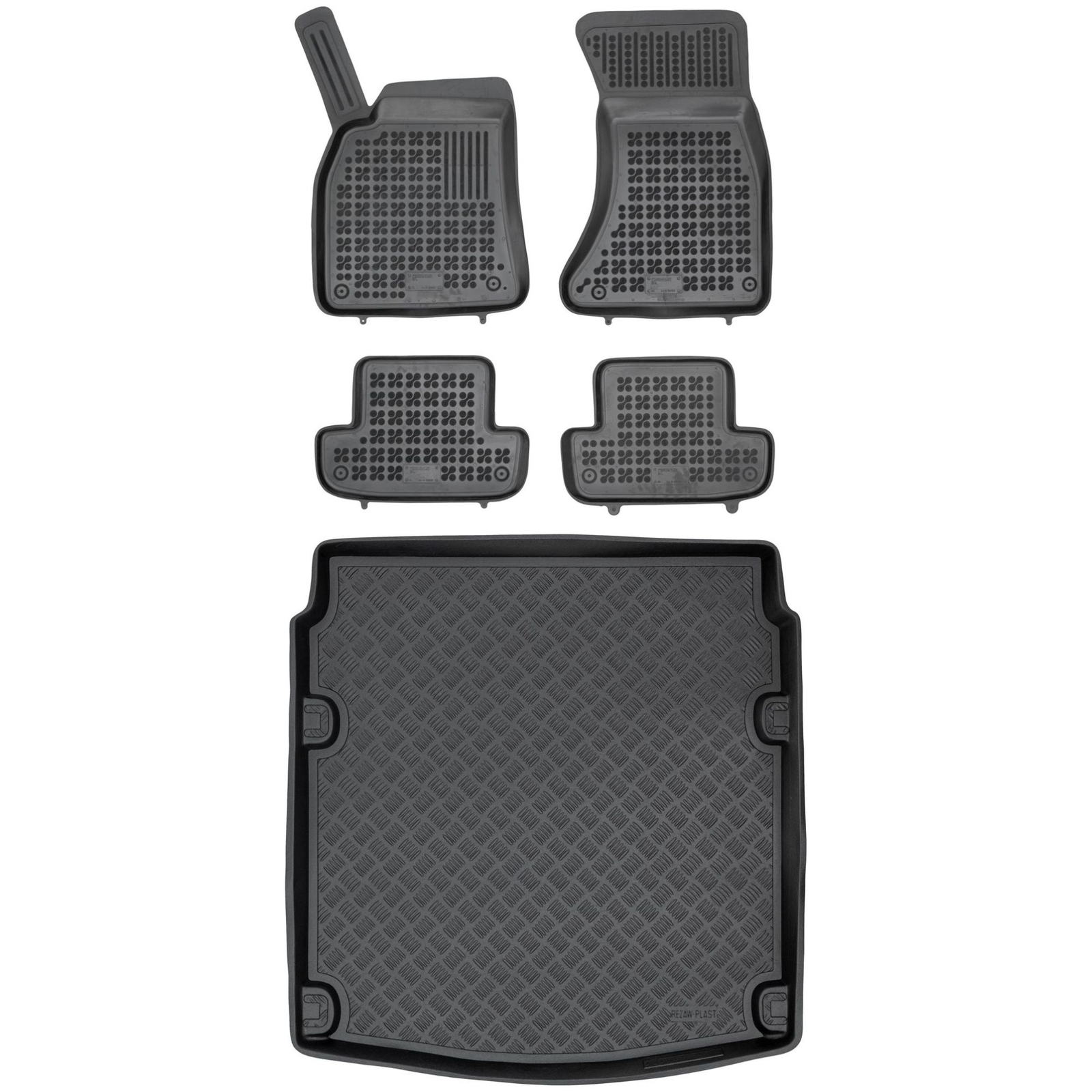Tapis de coffre en PE avec tapis de sol sur mesure pour voiture Audi A4 B8