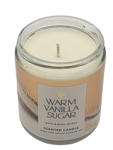 Paquete de 2 mechas individuales de azúcar vainilla caliente Bath and Body Works White Barn Foto 2 de 4