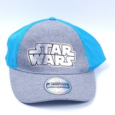 New Star Wars Grey/Blue Youth Baseball Cap - Adjustable Snapback Fast Shipping