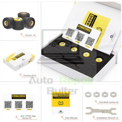#ad #ad TPMS Bluetooth 4.0 Tire Pressure Alarm system Sensor For Car $76.00
