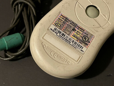MICROSOFT IntelliMouse IBM PS-2 MOUSE VINTAGE USED LAST ONE COLLECTIBLE ...