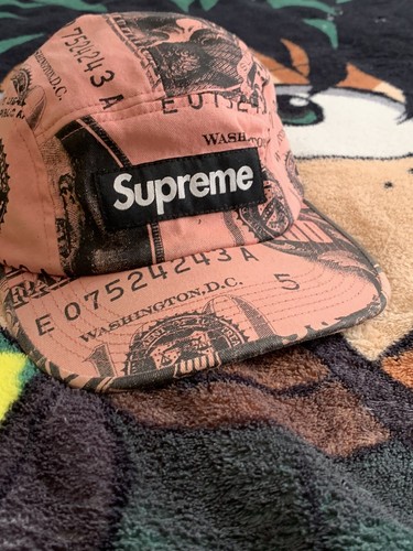 Supreme Pink Benjamin VTG Camp Cap | eBay
