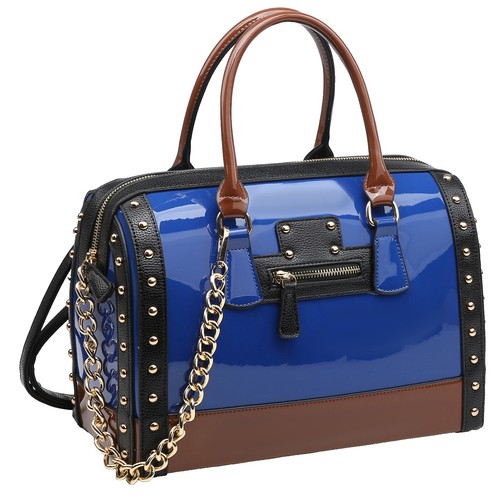 Dasein Baby Blue Leather Handbag Backpack | eBay display picture 3