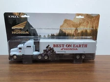 1/64 Scale Ertl Toy Honda Semi Tractor And Trailer