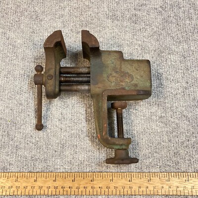 Vintage Clamp On Bench Vise 2 1/2'' Jaw Portable Hobby Vice