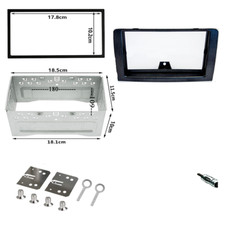 Mascherina adattatore autoradio 2 DIN con plancia per Lancia Musa