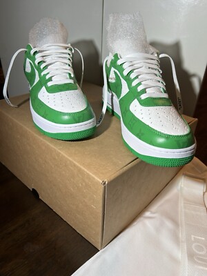 NEW Nike Air Force 1 Low by Virgil Abloh x Louis Vuitton LV Green Size US 9