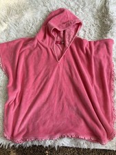 Seafolly Australia Girls Sz. 6 Pink Hooded Cover Up. Great Quality, Adorable