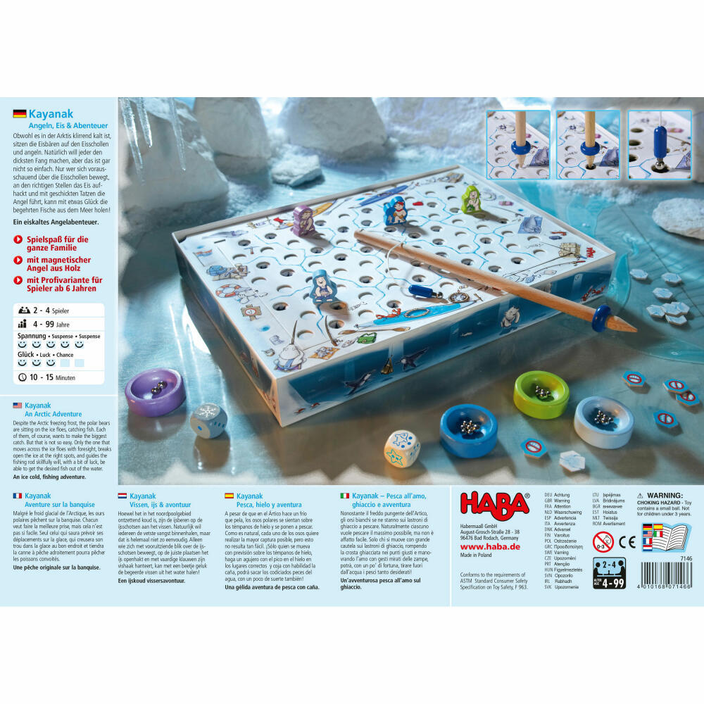 Thumbnail - Haba Kayanak - Angeln, Eis & Abenteuer, Angelspiel, Brettspiel,