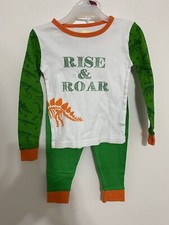 Sol Sleep Dinosaurs Rise  Roar Pajamas Size 4T