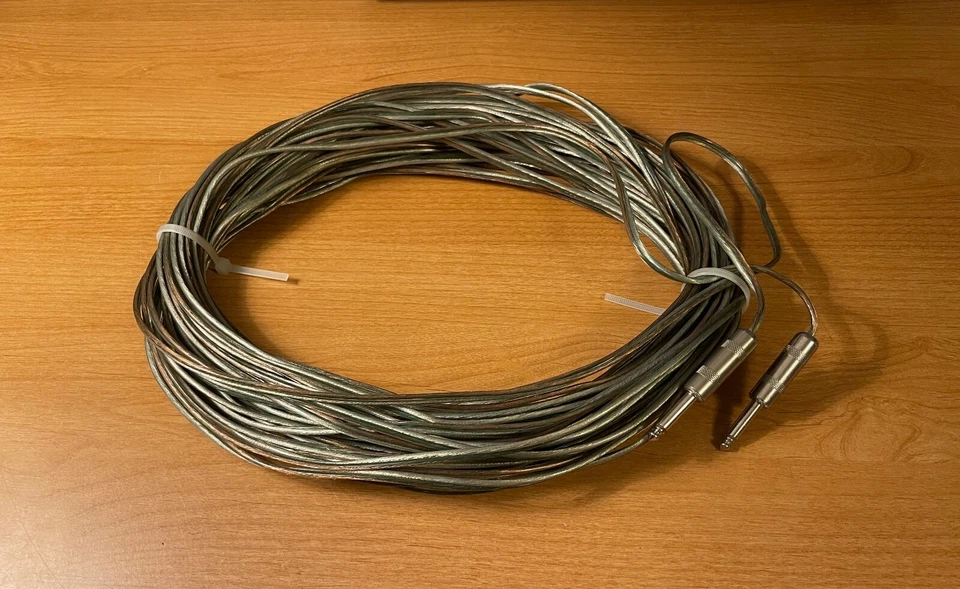 87' Male to Male Audio Cable With 2 Switchcraft 1/4" Connectors - Image 2 of 2