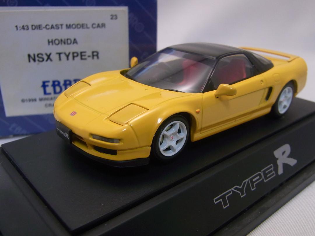珍しい 1/43 EBBRO Honda eBay | Car Mini Yellow Type-R NSX 乗用車