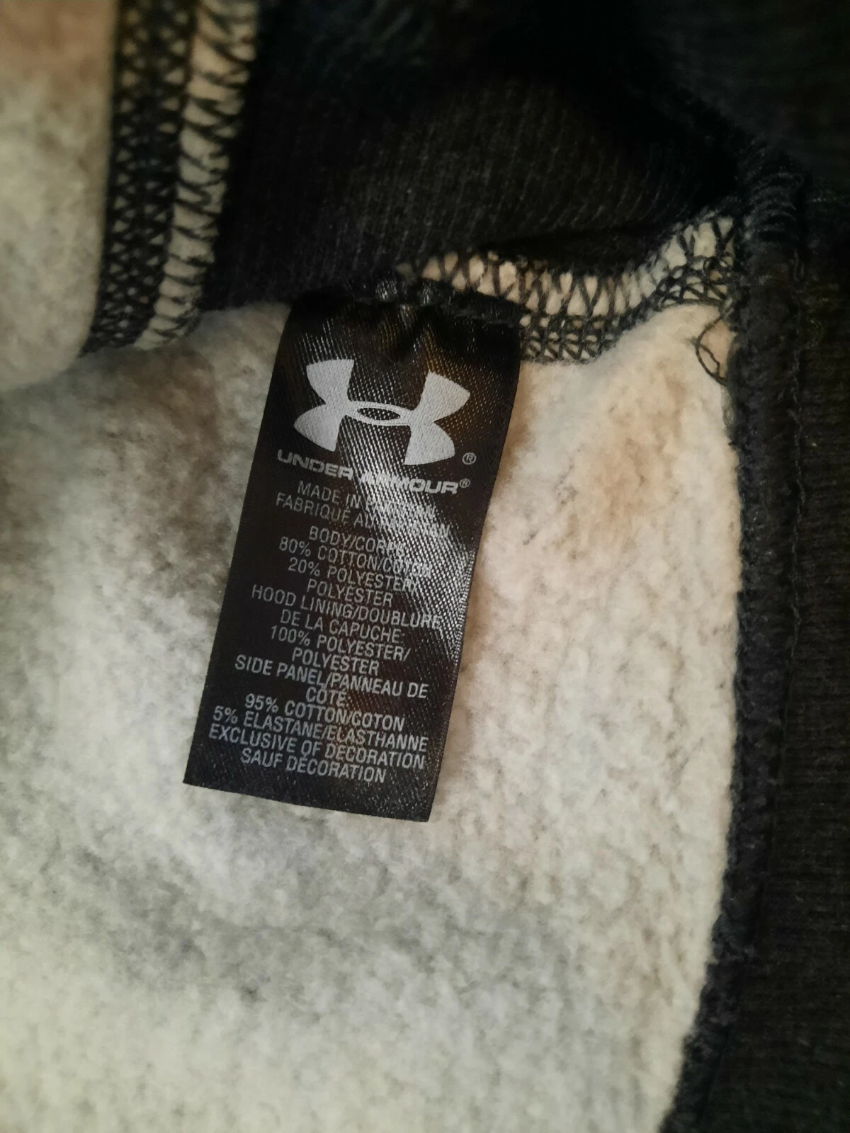 VETEMENTS UNDER ARMOUR Storm maglione donna grigio felpa con cappuccio rosa media