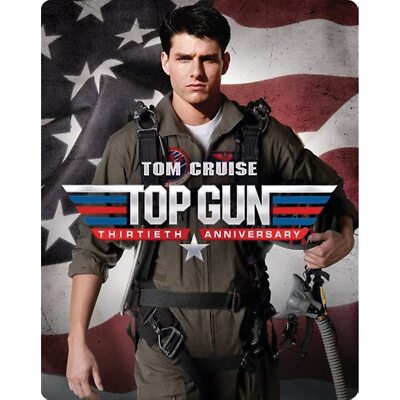 Top Gun Limited Editon 30th Anniversary Steelbook (Blu-ray, DVD, DC, 1986) Brand