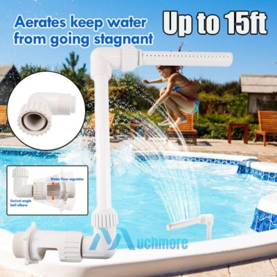 Swimming Pool Waterfall Fountain Water Feature Spray Spa Pond Pool Fun Sprinkler