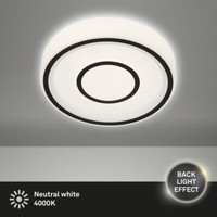Briloner Sirkel Led Deckenleuchte 12W Schwarz Neutralweiss