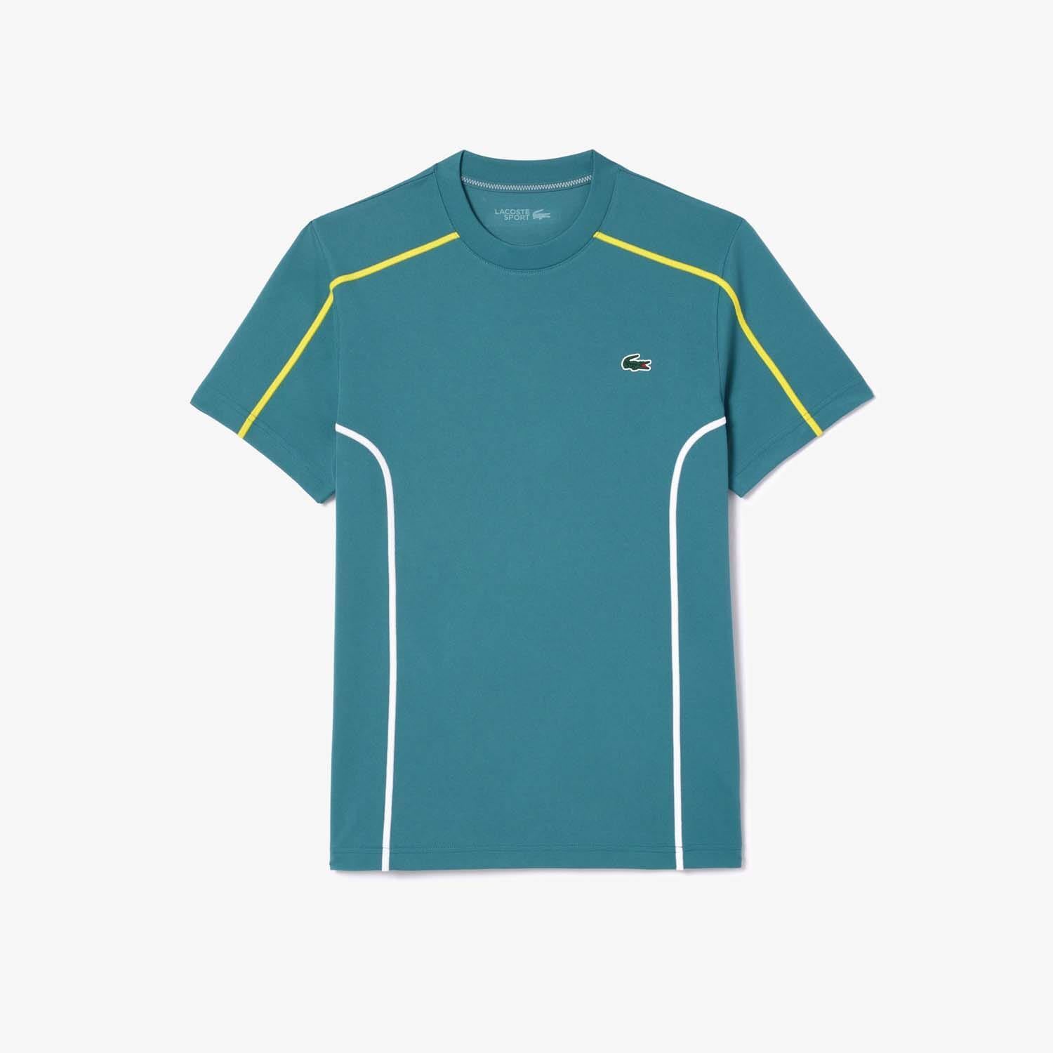 Футболка для тенниса Herren Lacoste Sport Ultra Dry Piqué в Грюне
