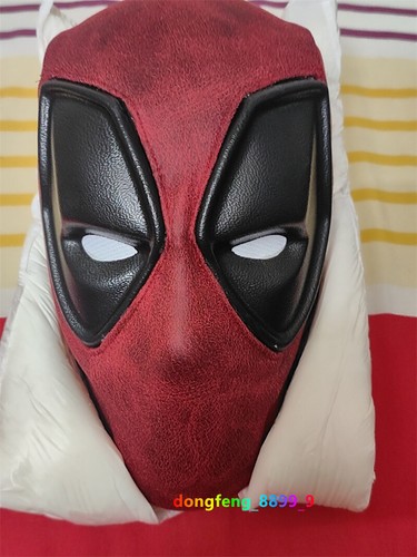 New Deadpool Wade Wilson Hood Mask Full Face Cosplay Hats Halloween Props Gifts - Picture 8 of 11