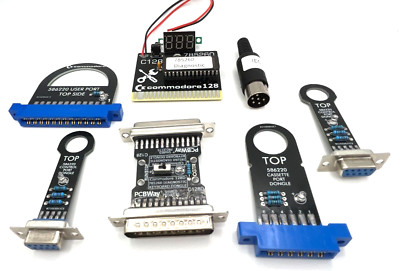 Commodore 128 Diagnostic Cartridge & Test Harness Set - USA seller