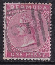 Bermuda 1886 Victoria 1d Fine Used SG 23 VGC
