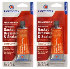 Permatex 85420 Fuel Resistant Gasket Dressing Flange Sealant 2 oz Tube Pack of 2