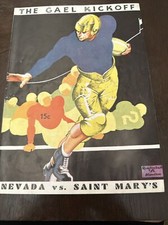 1934 Vintage College Football Program University Of Nevada vs St. Mary’s