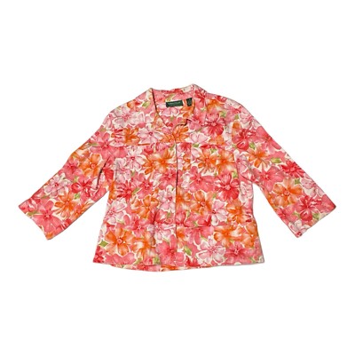 Lemon Grass Womens Jacket Dainty Floral Women s Size Large