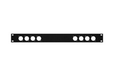 1 Space Rack Panel with 8 D-series punch out hole fits ATA Rack Road Cases