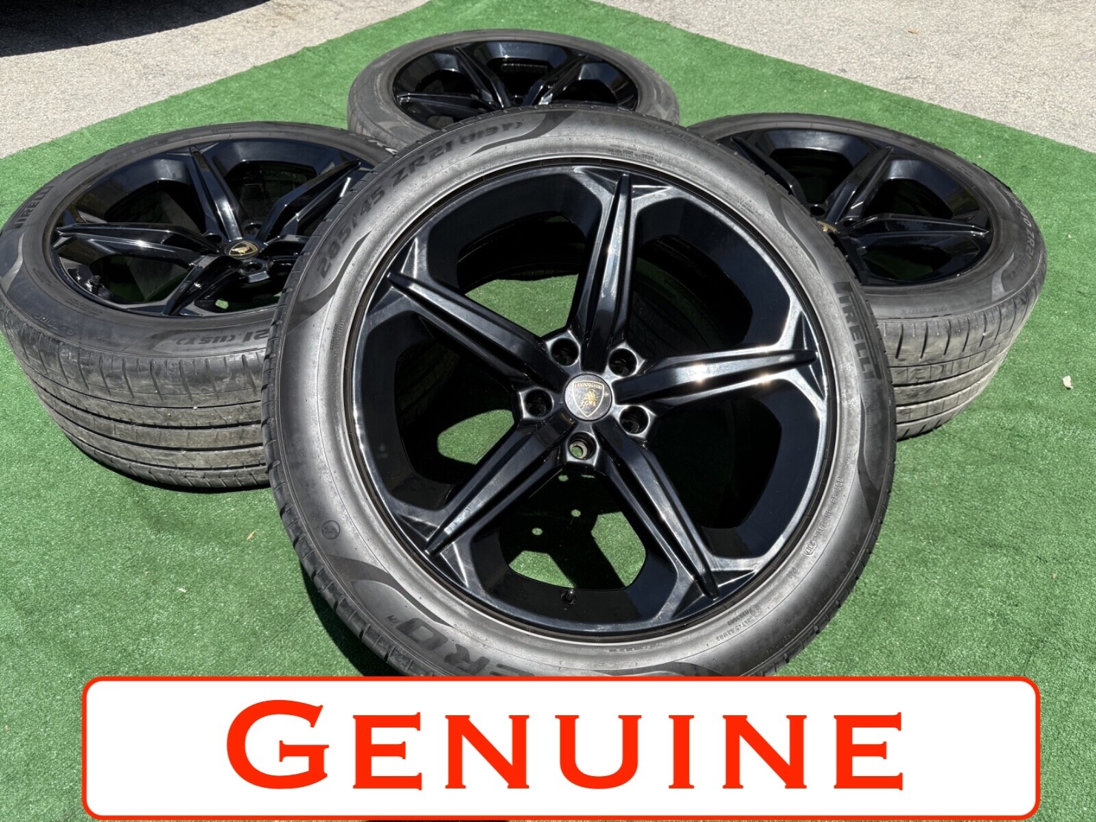 21 URUS LAMBORGHINI RIMS OEM FACTORY SET 4 GENUINE NEW TIRES TPMS 2024 BBS