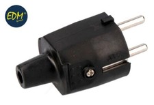 SPINA VOLANTE MASCHIO SCHUKO FRANCO TEDESCA PER CAVO ELETTRICO NERA