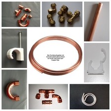 1/4 INCH  COPPER PIPE/PLUMBING/FUEL PIPE/ELBOW/COUPLER/TEE/CAP END np