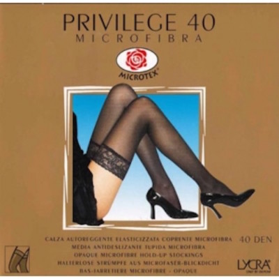 Omsa Privilege 40 Oberschenkelhoch Farbe Marrone (Brown) 8 Größe I - II (XS-S)