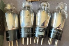 Matched Quad NOS  Type 56 ST Bottle Power Output Tubes Super Triodes NU/ TUNGSOL