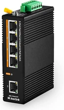 5 Port Poe Industrial Din-Rail Network Switch, 60W Ieee802.3Af/At Poe Power, 10/
