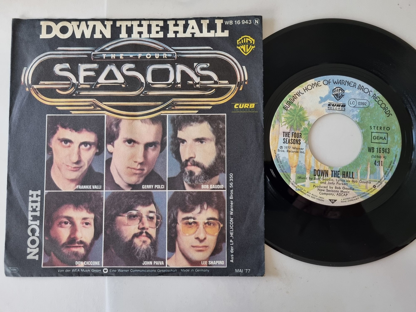 The Four Seasons - Down The Hall 7'' Vinyl Germany