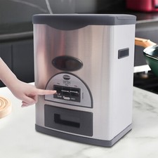 10kg/22Lbs Automatic Rice Dispenser Large Grain Food Container Storage Box.
