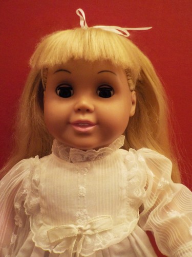 Vintage 1996 FCM 18" Doll, Blue Eyes, Blonde Hair W/Nightgown, Panties & Booties - Picture 2 of 15