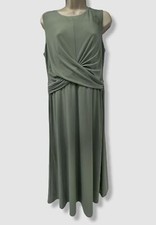 $125 Lauren Ralph Lauren Women's Green Scoop-Neck Sleeveless Tank Dress Size 8