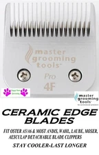 Master Grooming Tools PRO CERAMIC 4F 4FC BLADE*Fit OsterA5/A6 Wahl KM,Andis AGC