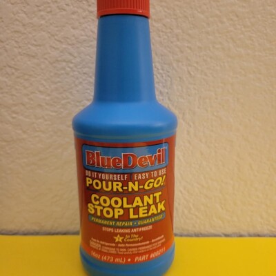 BlueDevil Pour-N-Go! Coolant Stop Leak Permanent Repair 16oz #00211 NEW
