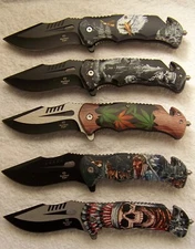 Snake Eye Tactical Knife Assortment Lot G-10 Handle 440 Steel Assist | Misc #1