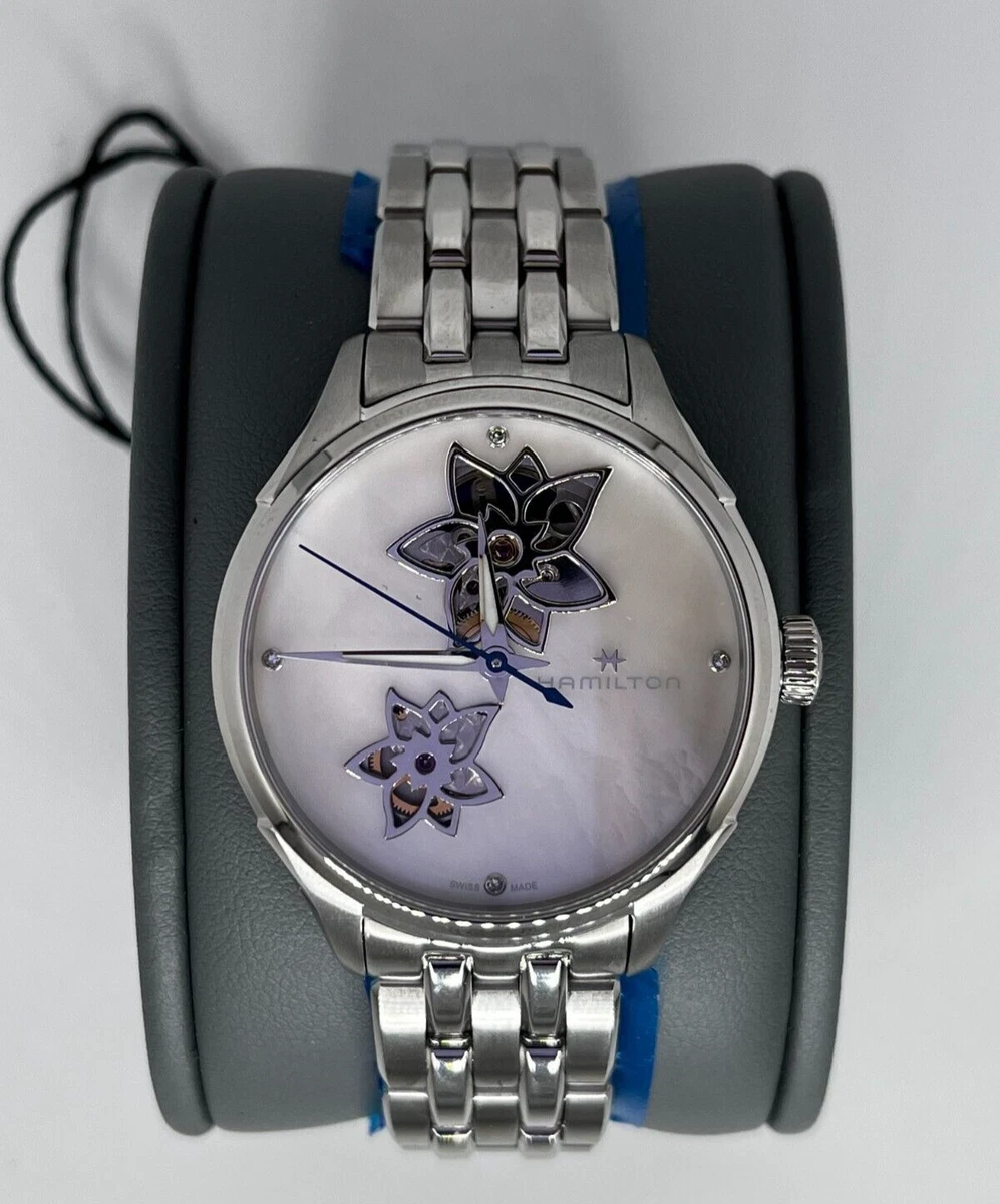 HAMILTON Jazzmaster Open Heart Diamond Dial Watch H32115192 New in