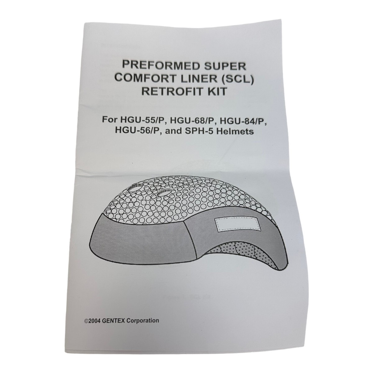 GENTEX FLIGHT HGU-55 FLIGHT HELMET MEDIUM w/CENTEX